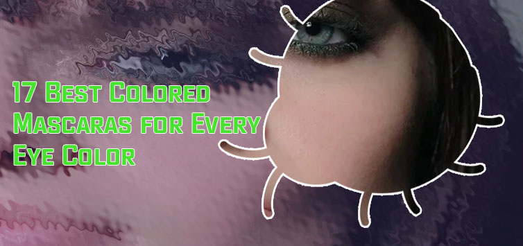 Burgundy mascara green eyes