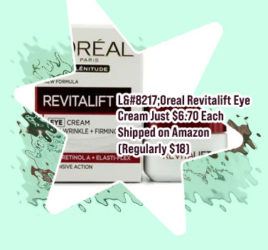 Loreal eye cream revitalift