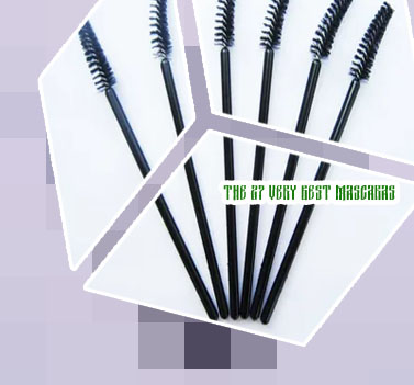 Mascara with rubber brush