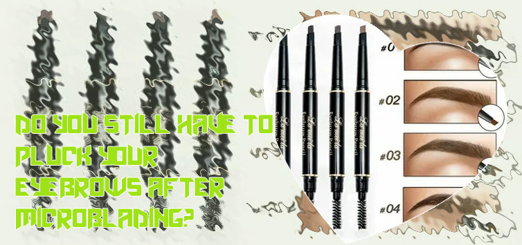 Microfiber eyebrow pencil