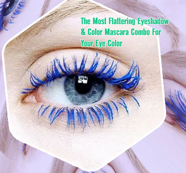 Navy mascara brown eyes