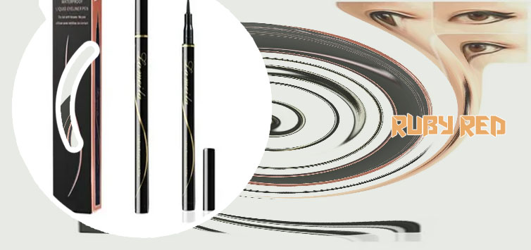Red waterproof eyeliner